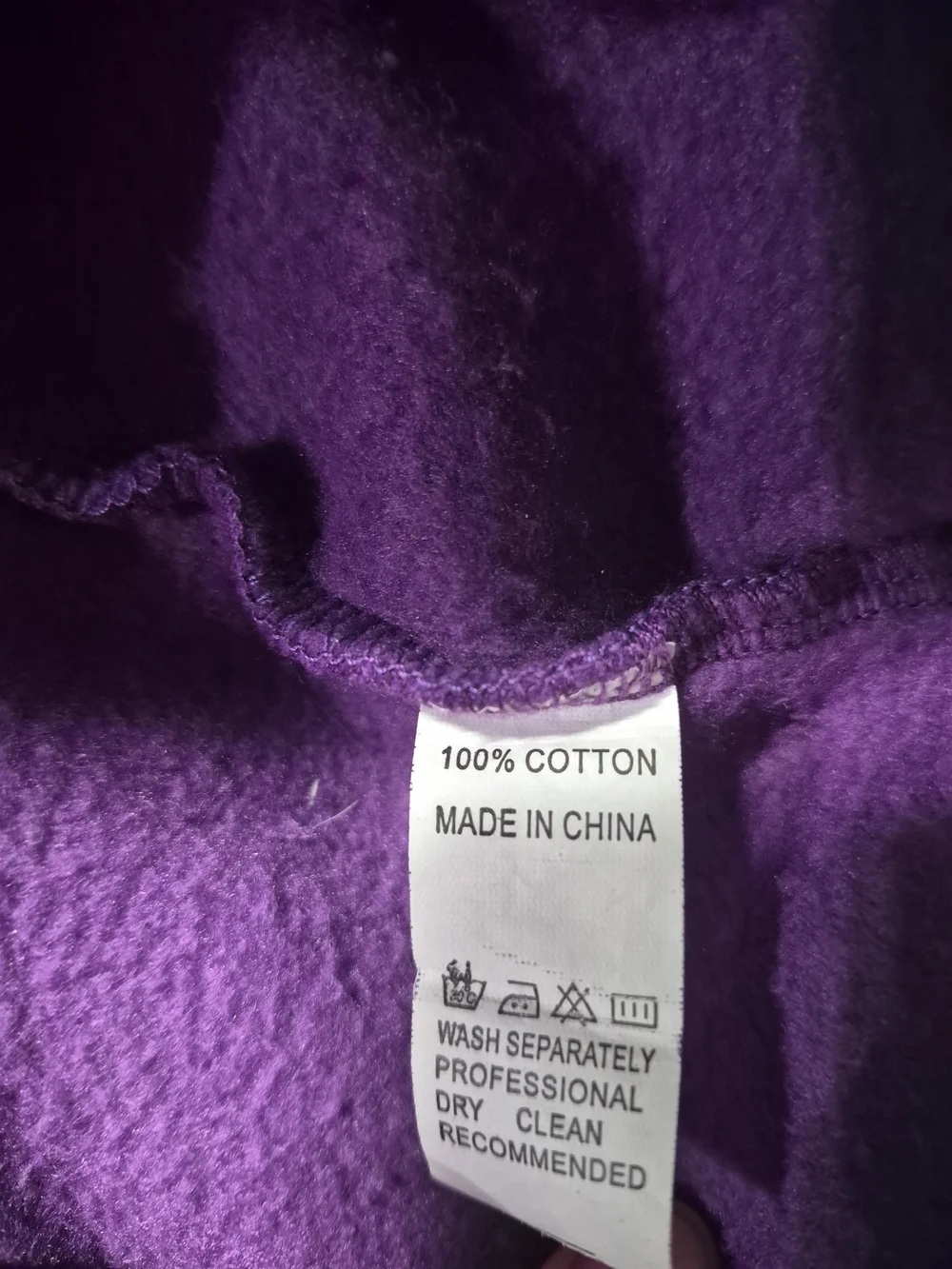 Purpled Pastel Mountain Colorblock Hoodie Size XXL